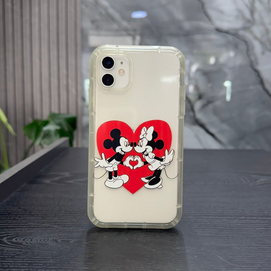 Case Minnie & Mickey Corazón