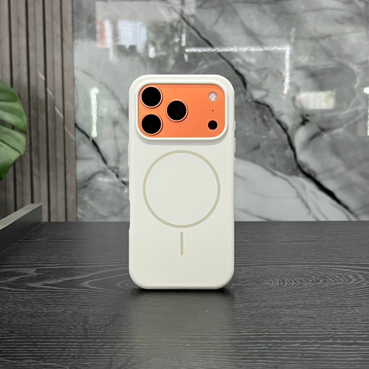 Case Magsafe Silicone Blanco