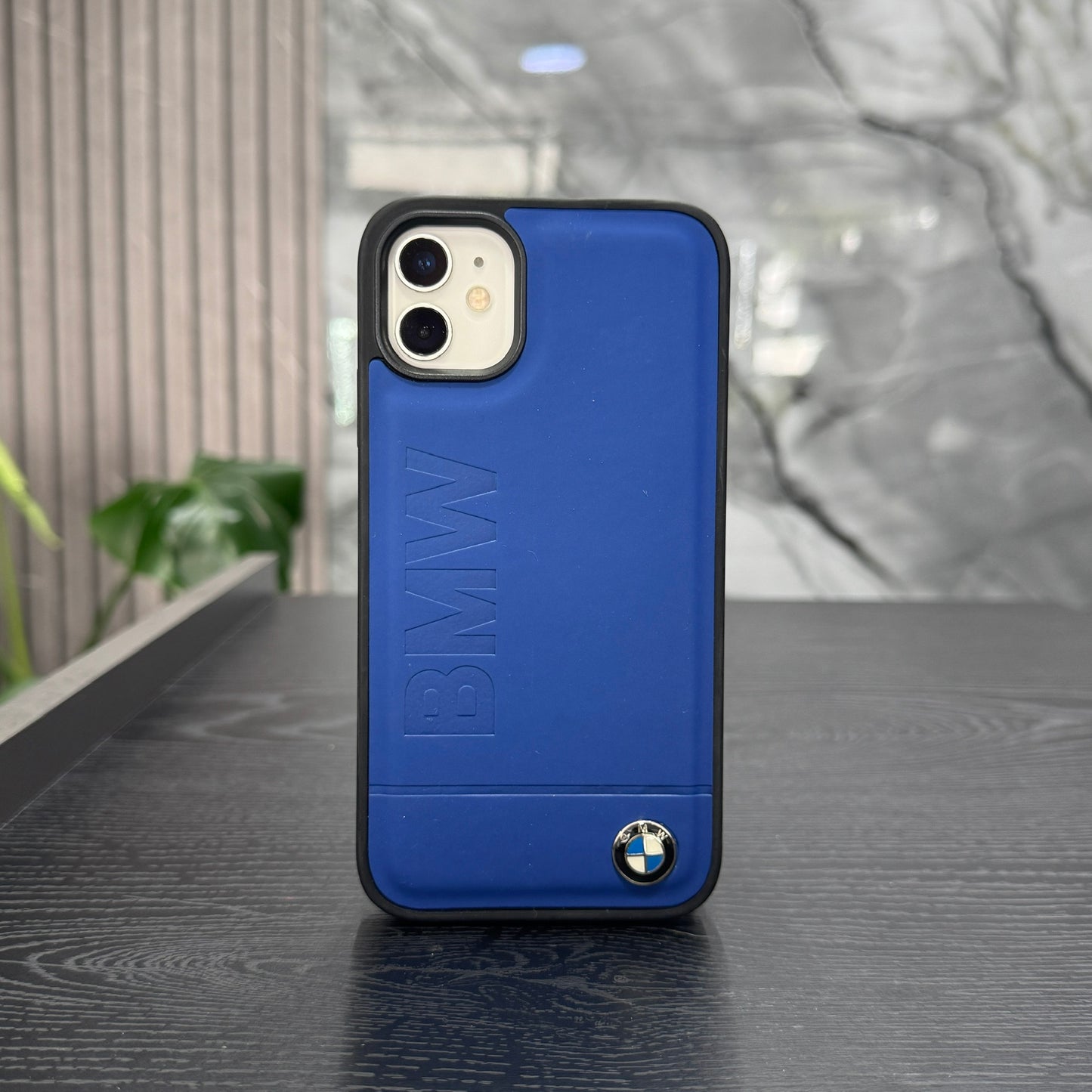 Case Carbón Azul BMW