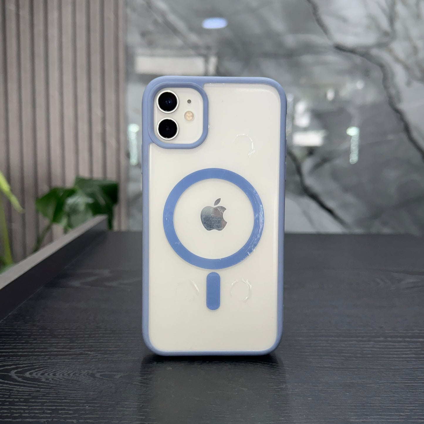 Case MagSafe Borde Azul Cir Azul