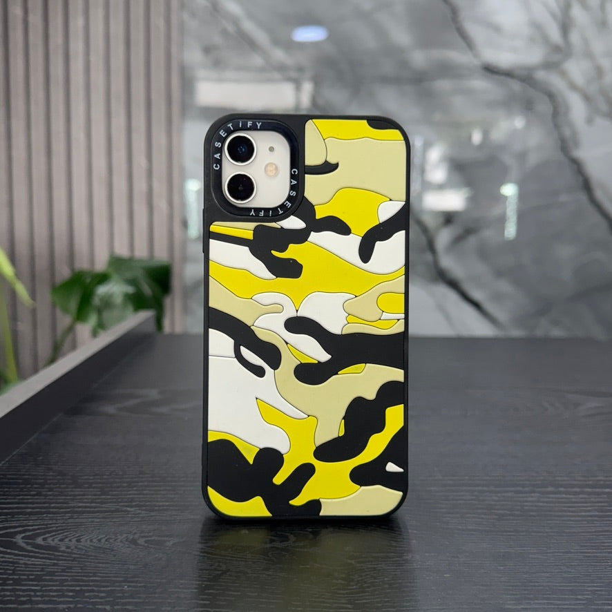 Case Black Camuflado Amarillo