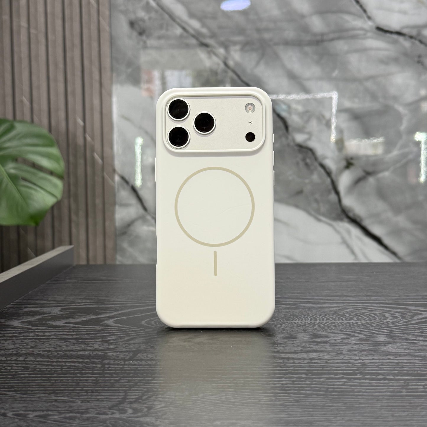 Case Silicone MagSafe Blanco