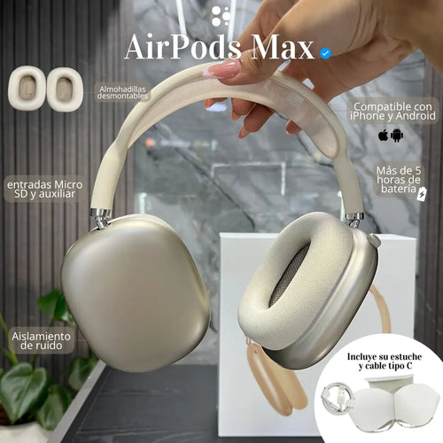 AirPods Max 2 Calidad Full 1.1 Blanco Estelar