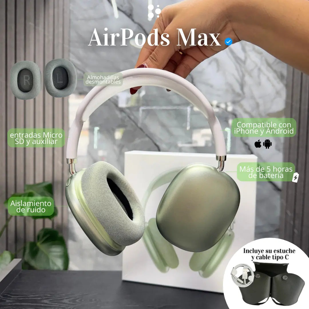 AirPods Max Calidad Medium Verde