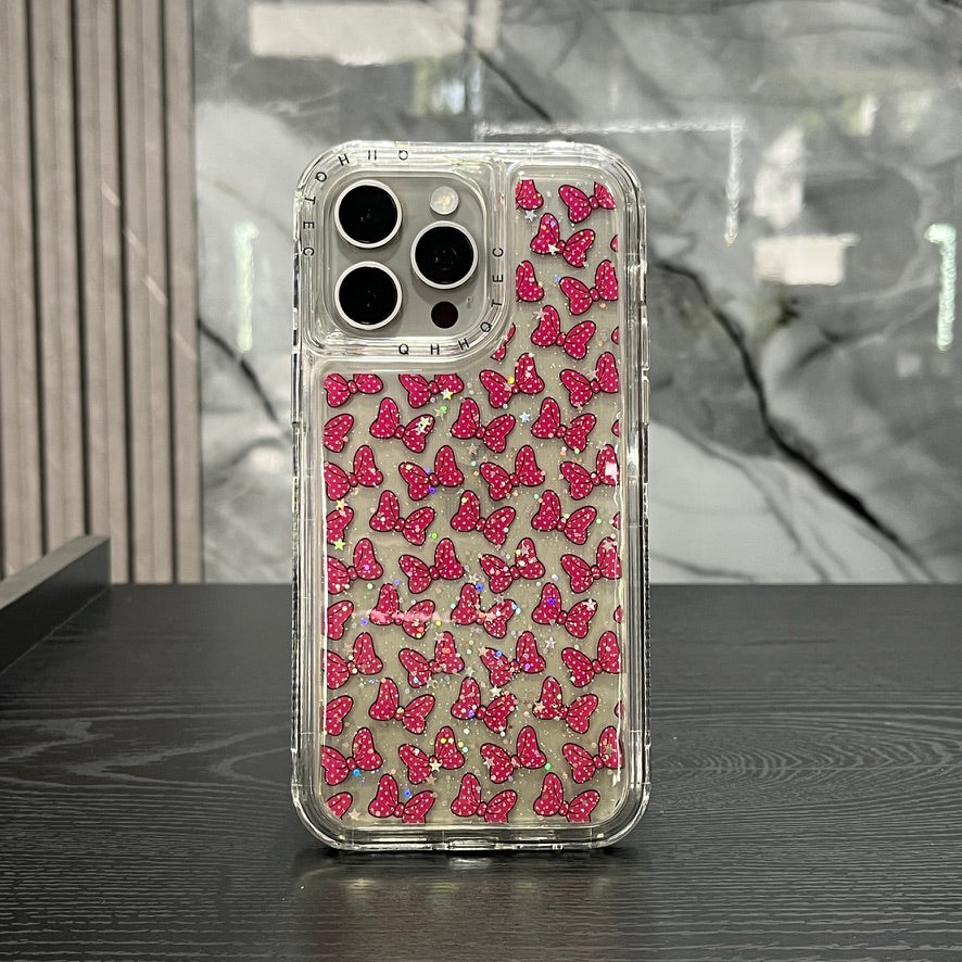 Case 360 Moños Fucsia