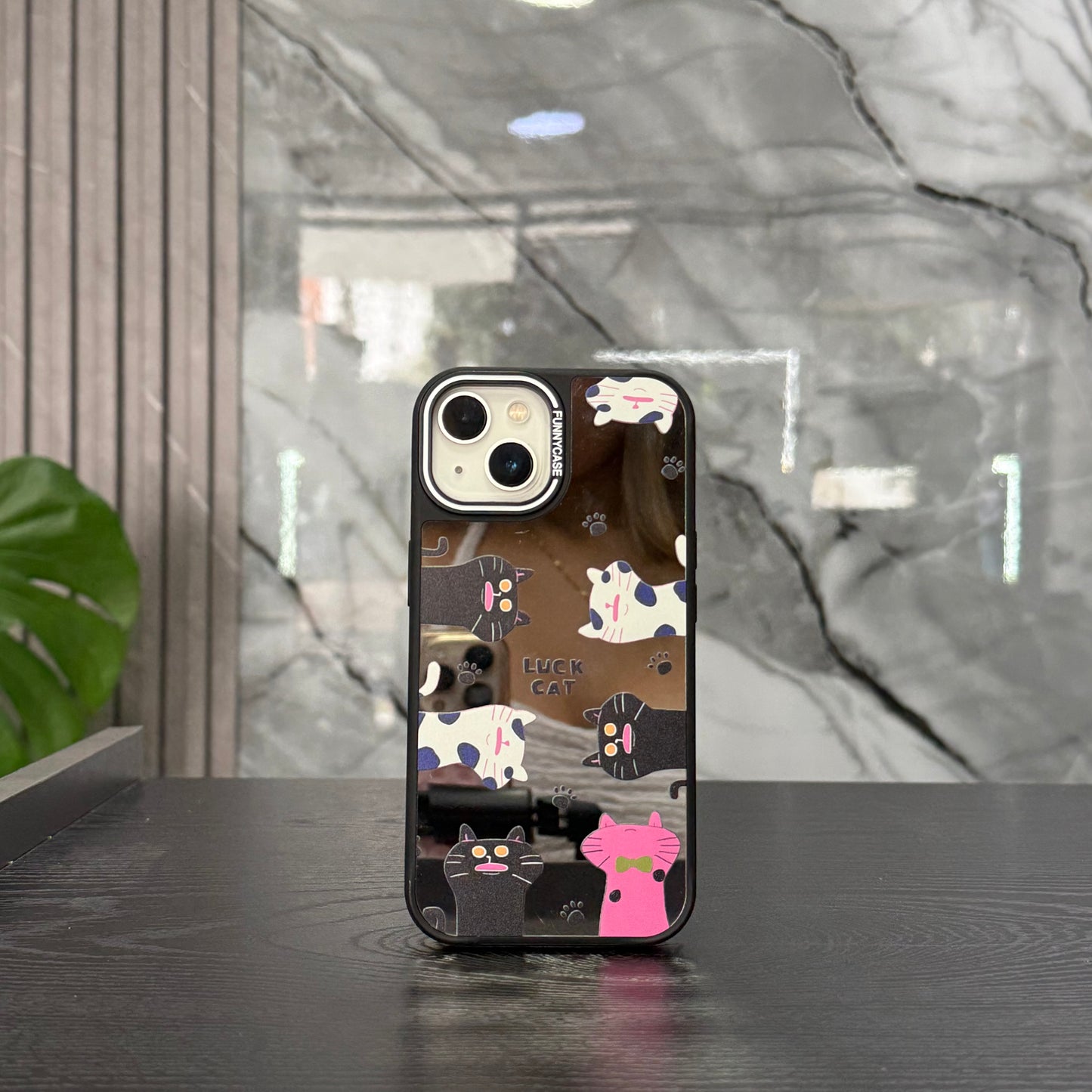 Case Espejo Luck Cat
