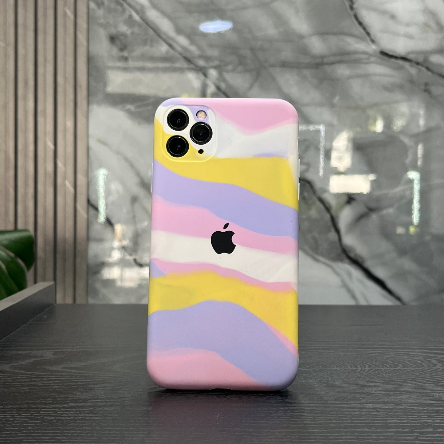 Silicone Case Tornasol Amarillo Lila