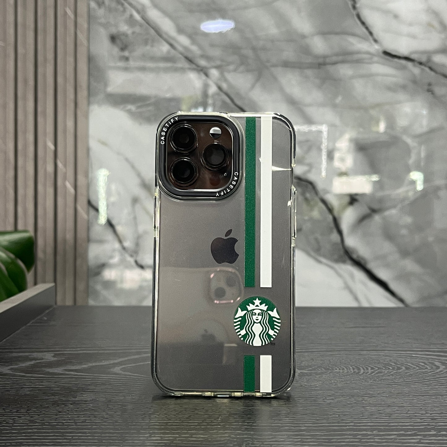 Case Starbucks Linea Verde Blanca