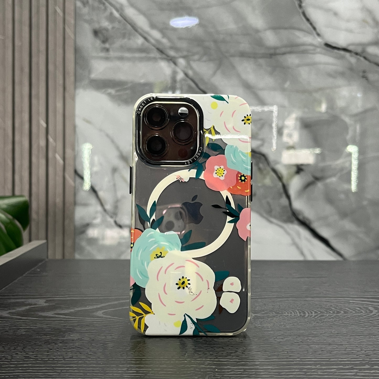 Case MagSafe Flowers Rosas Colores