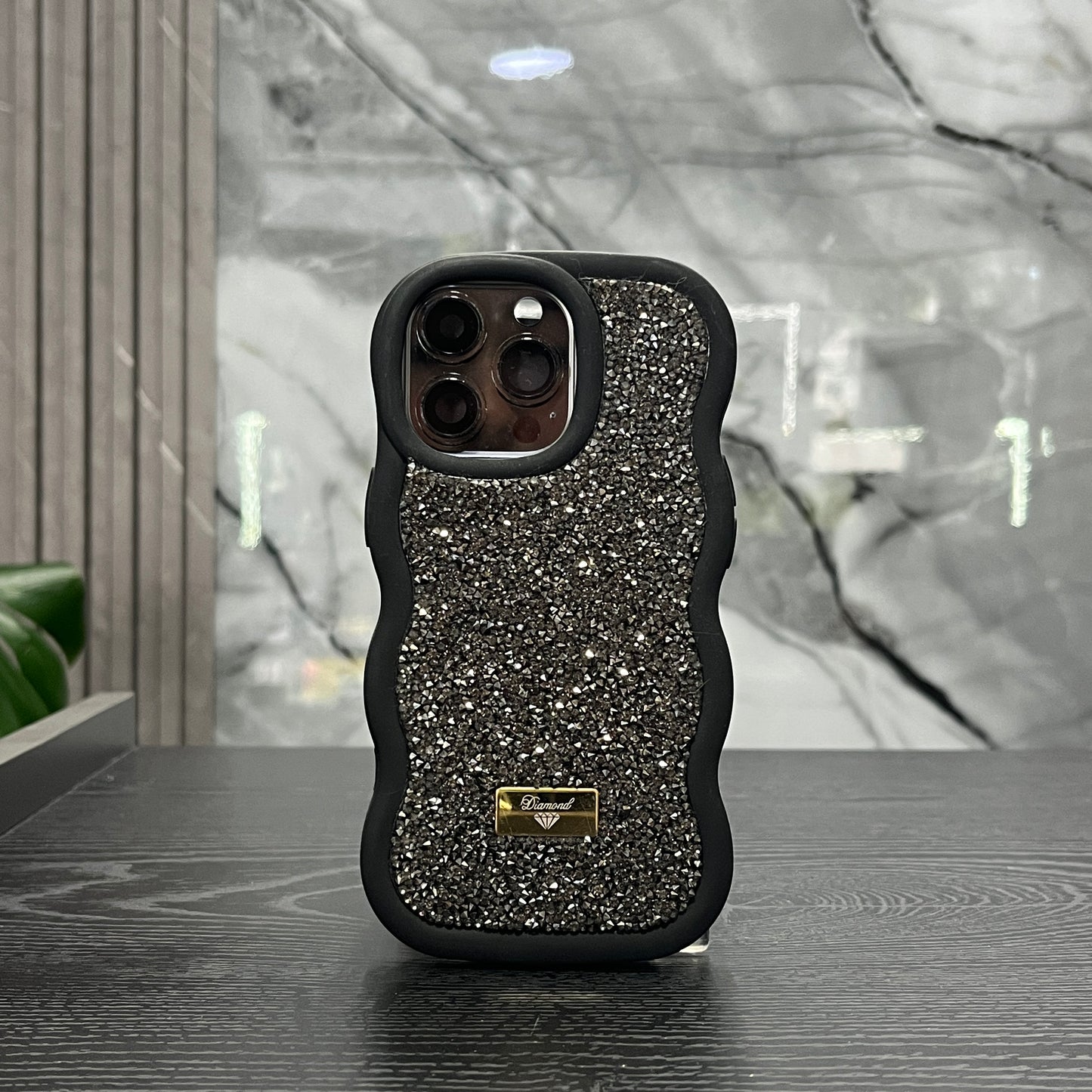 Case Ondas Diamond Plateado