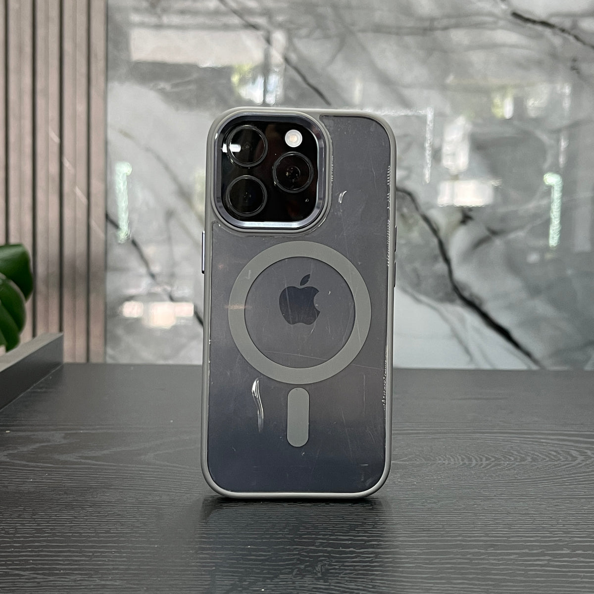 Case Lujo Magsafe Gris