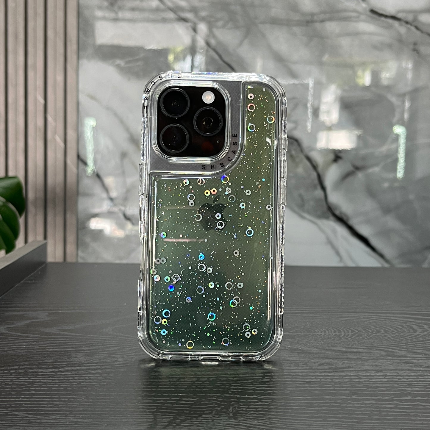 Case 360 Glitter Verde
