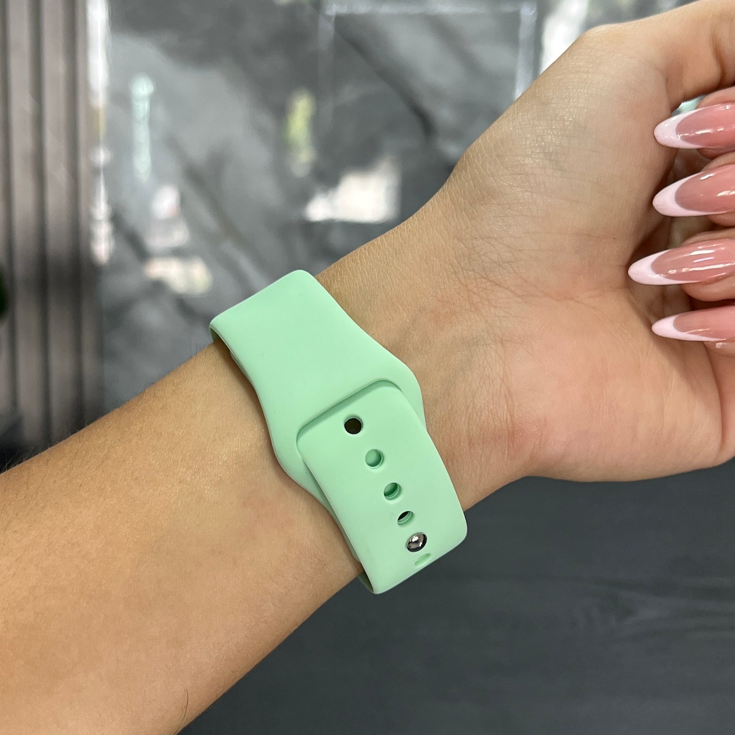 Pulso Silicone Verde Menta