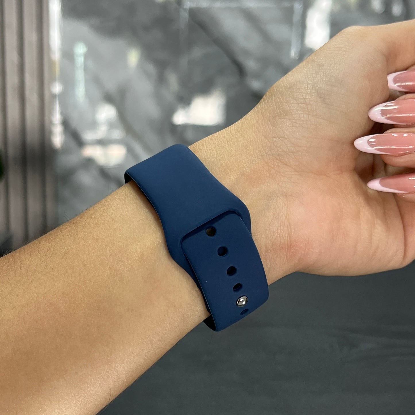Pulso Silicone Azul Oscuro