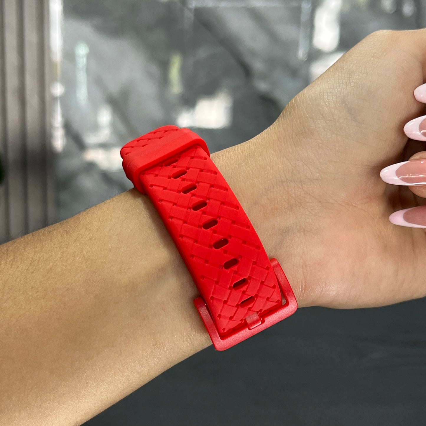 Pulso Silicona 2 Rojo