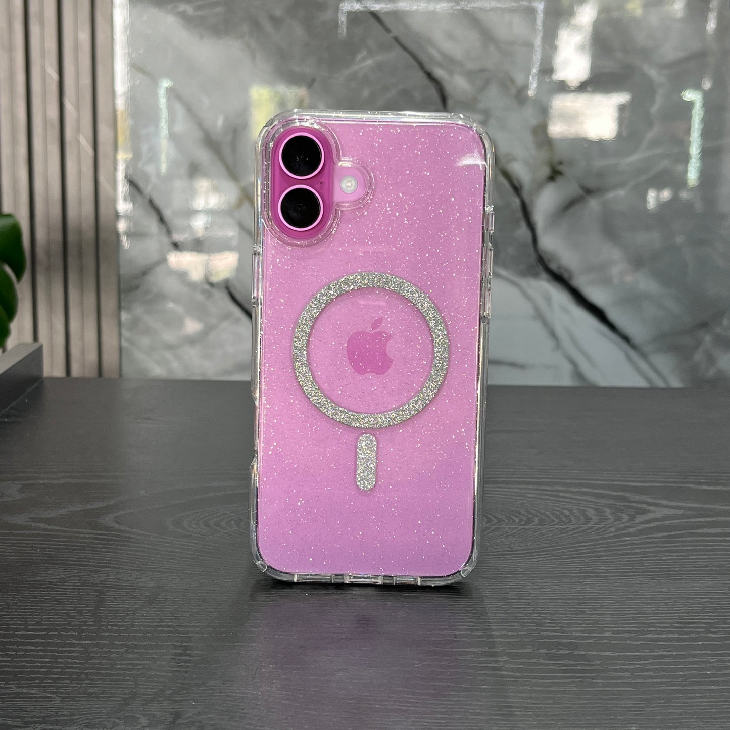 Case MagSafe Plateado Brillante