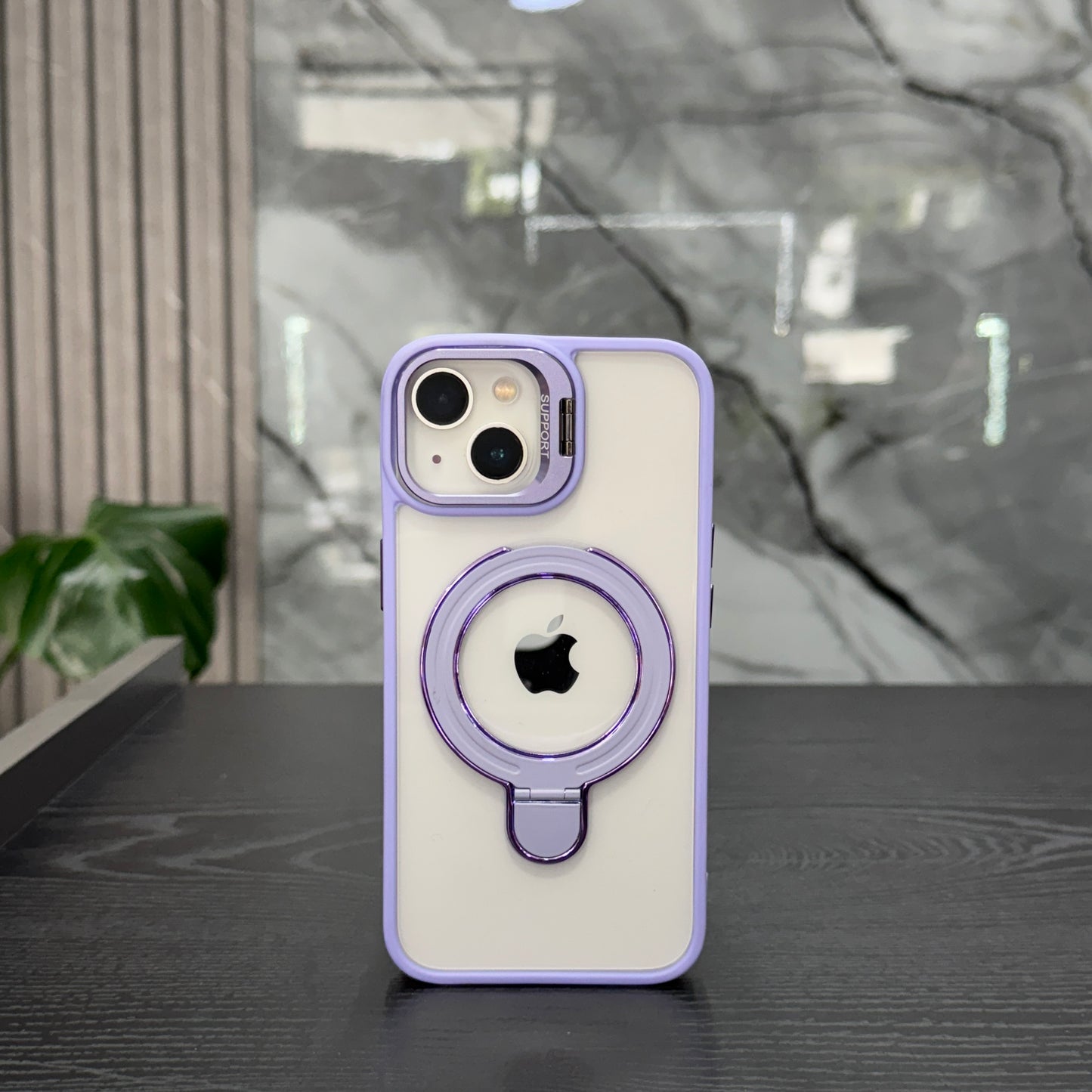 Case MagSafe Doble Soporte Lila