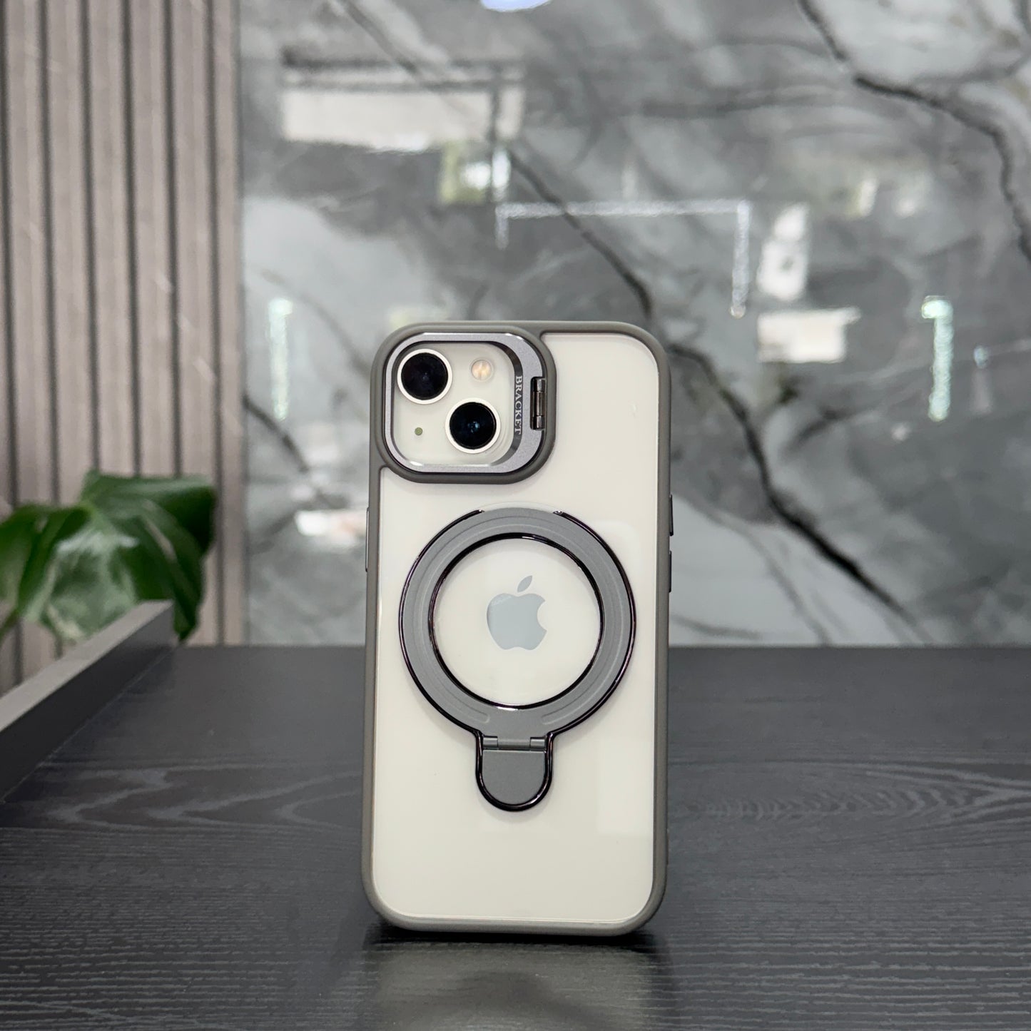 Case MagSafe Doble Soporte Gris