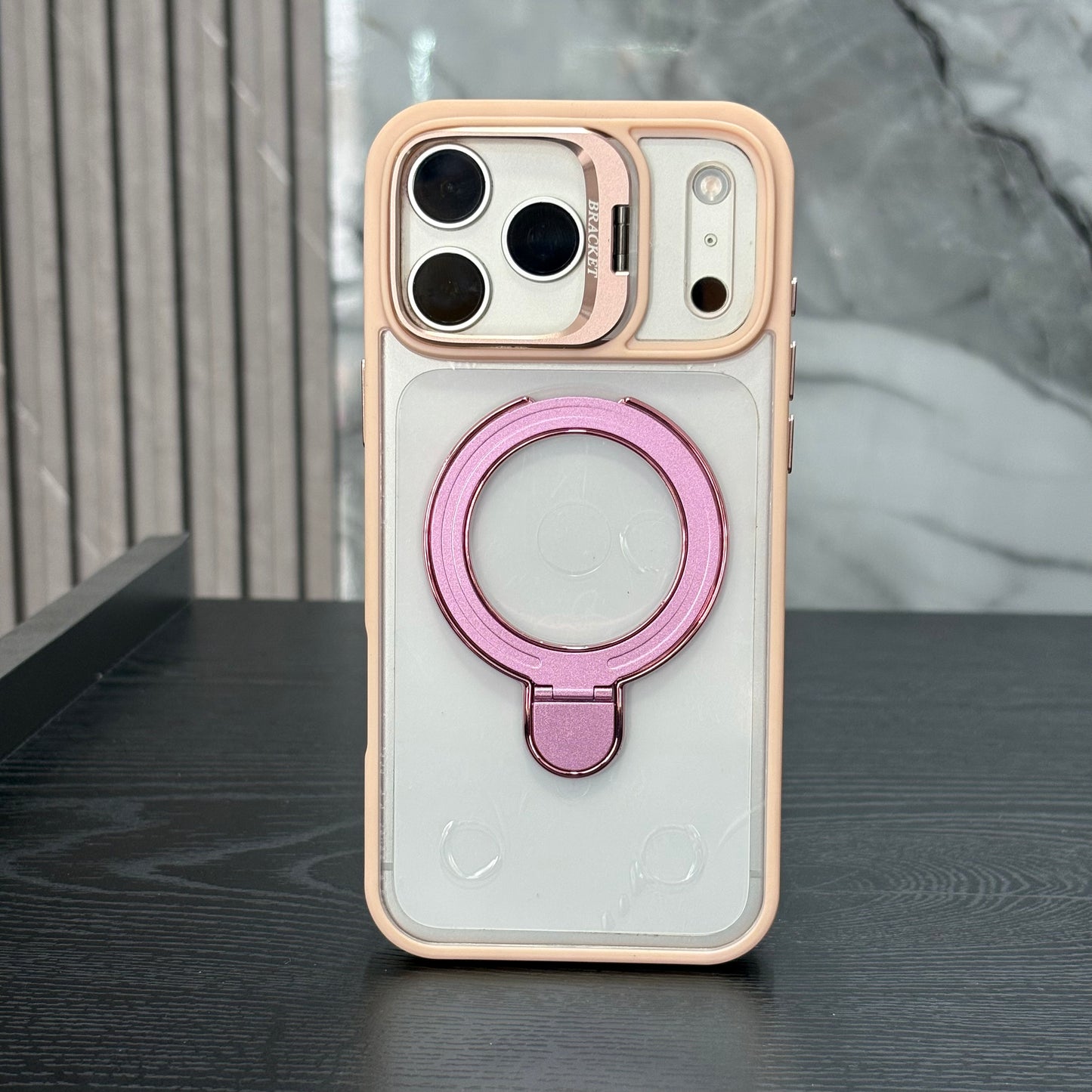 Case MagSafe Doble Soporte Rosado