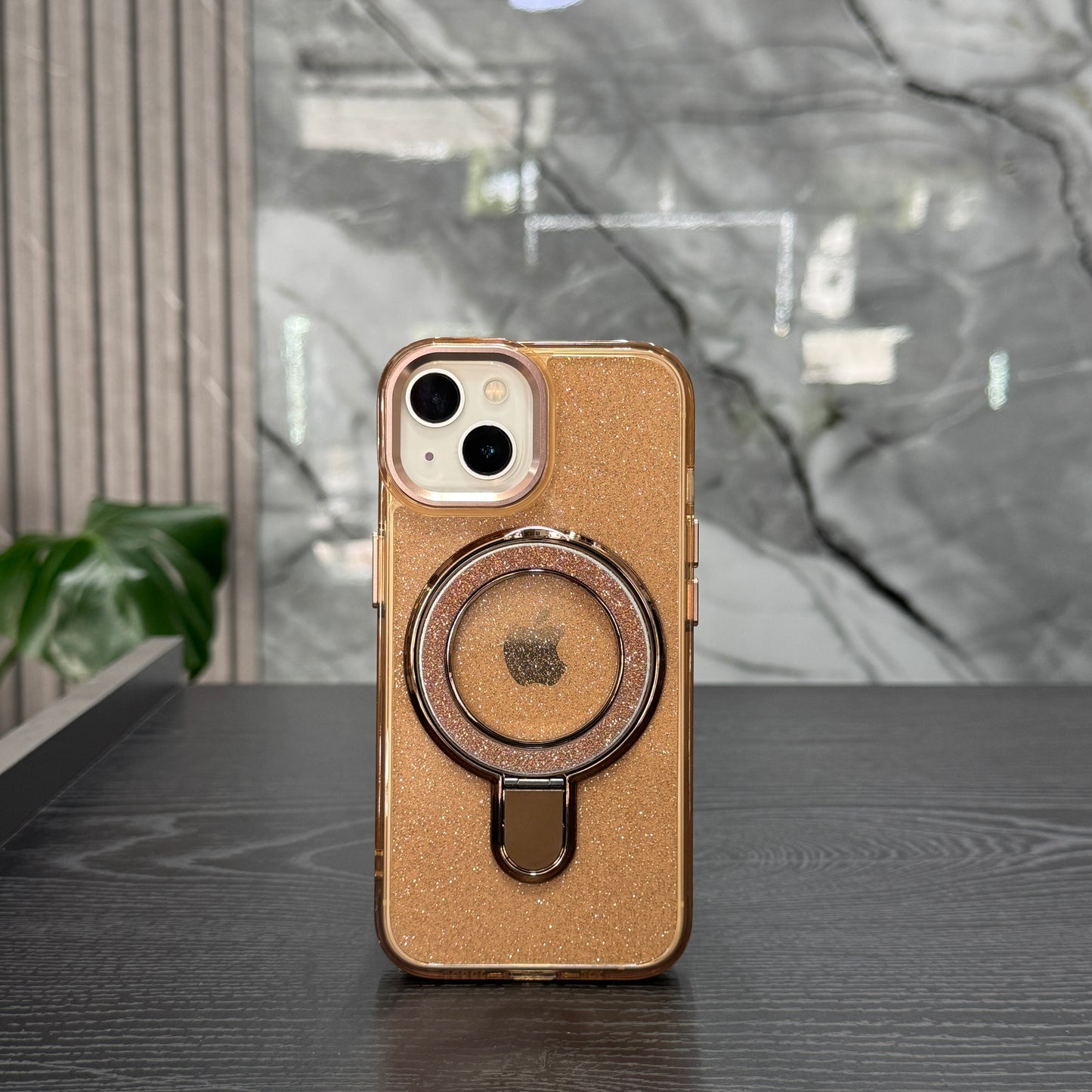 Case Brillo MagSafe Soporte Cafe