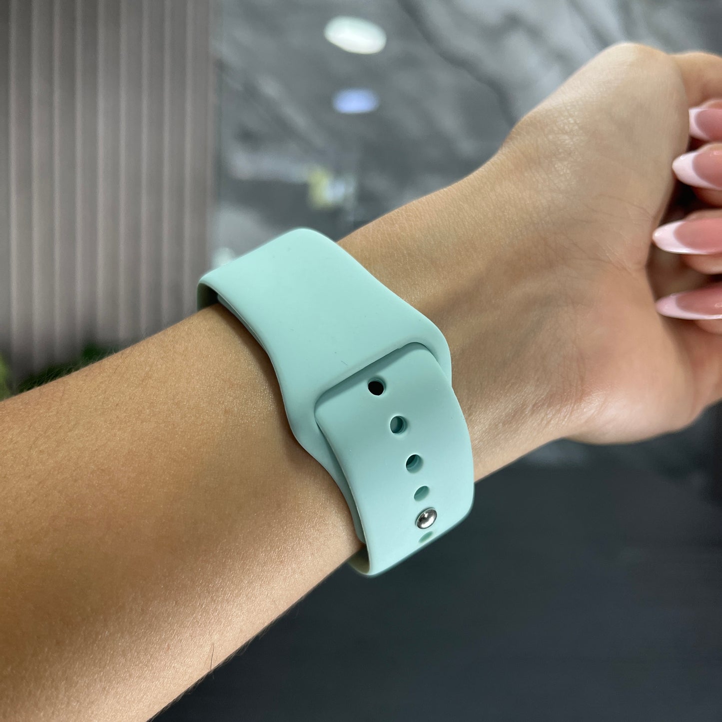 Pulso Silicone Azul Lavanda