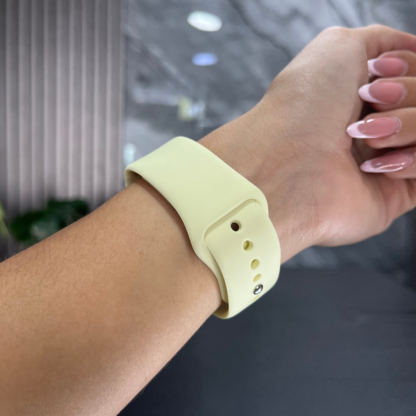 Pulso Silicone Amarillo Pastel
