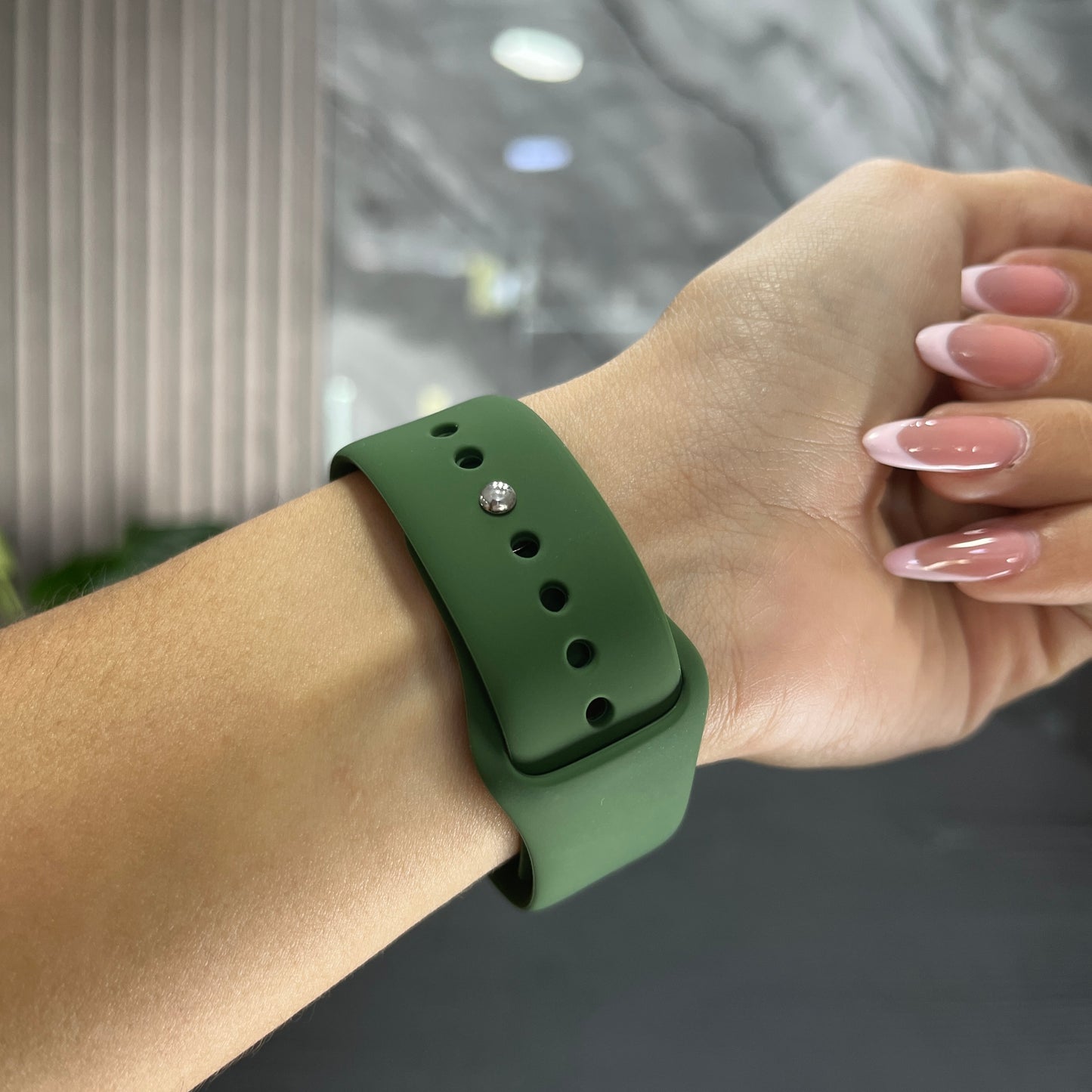 Pulso Silicone Verde Militar