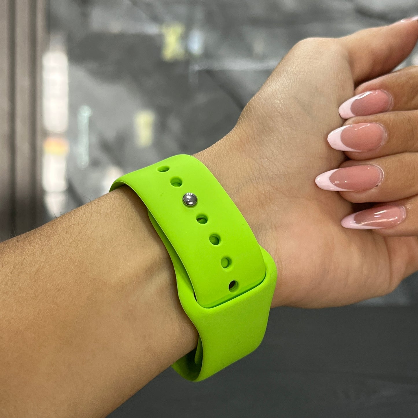 Pulso Silicone Verde Neón