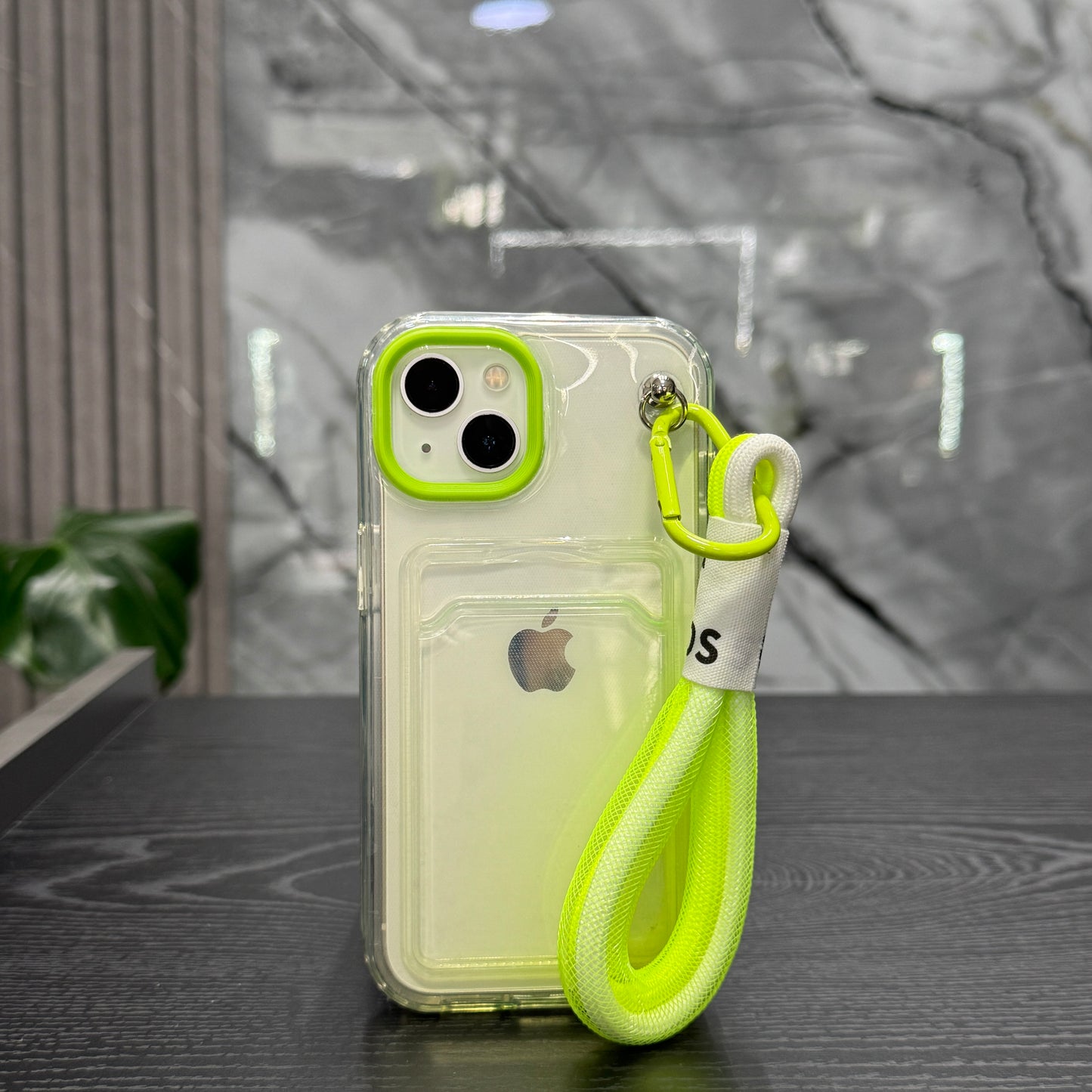 Case 360 Tornasol Verde Transparente