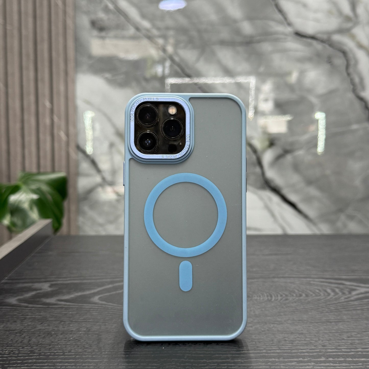 Case MagSafe Azul Mate Claro