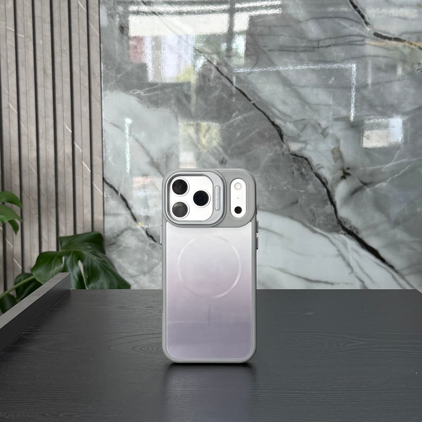 Case MagSafe Luxe Fade Gris