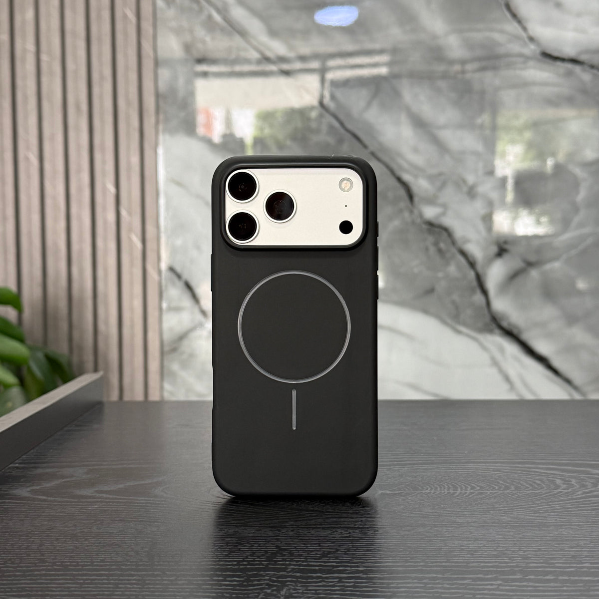 Case Magsafe Goma Negro