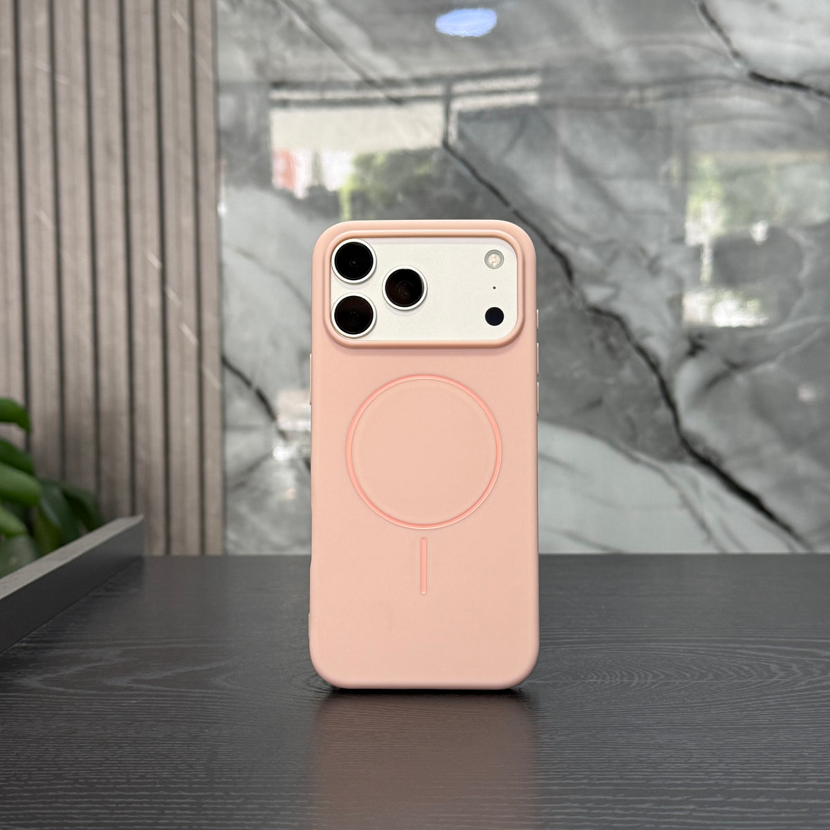 Case Magsafe Goma Rosado