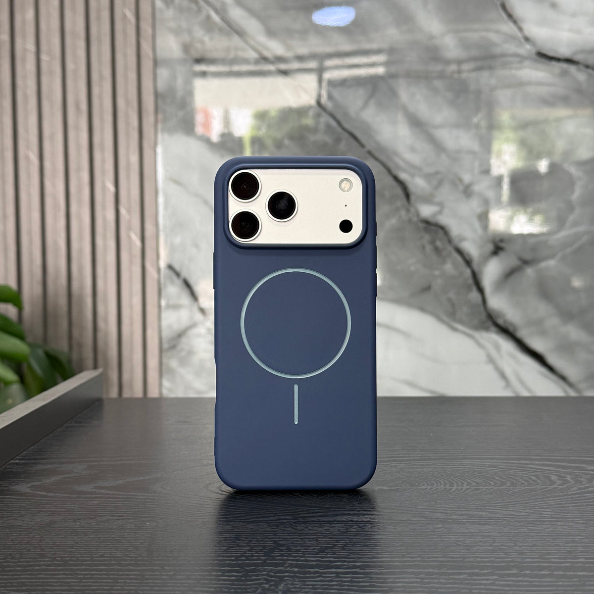 Case Magsafe Goma Azul