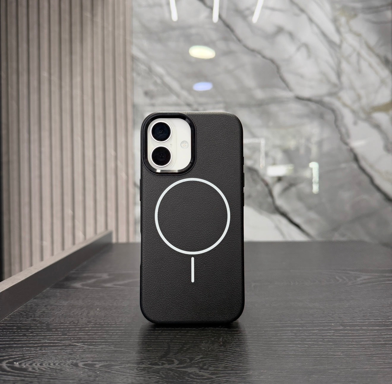Case Cuero MagSafe Negro