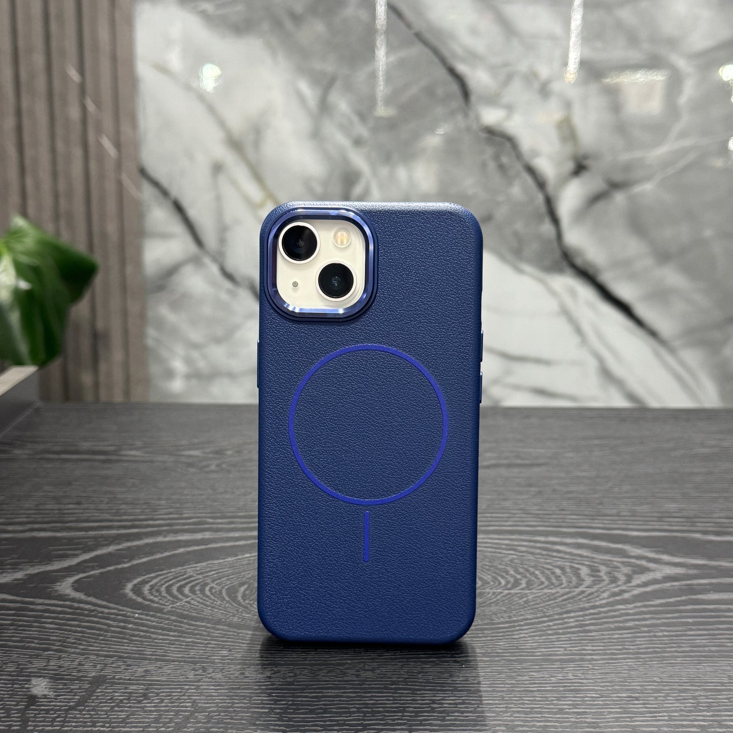 Case Cuero MagSafe Azul