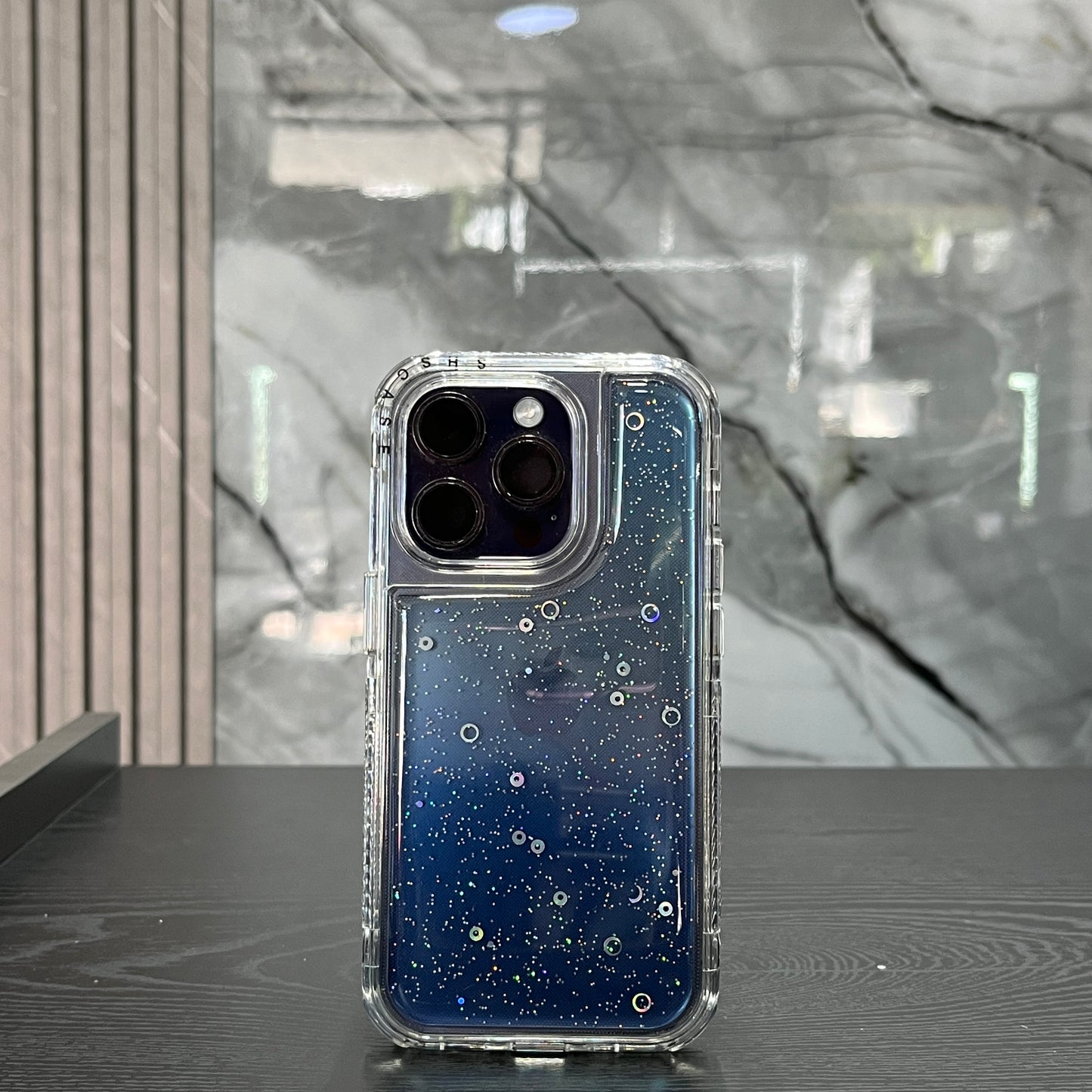 Case 360 Glitter Azul