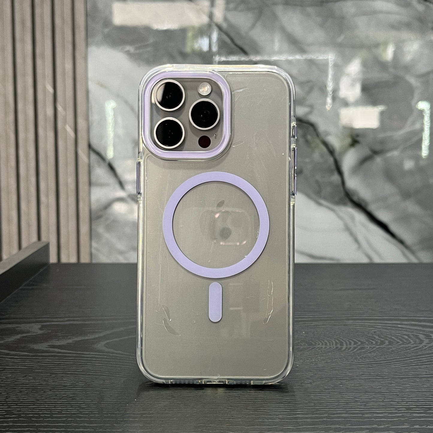 Case MagSafe Lila Bordes Shock