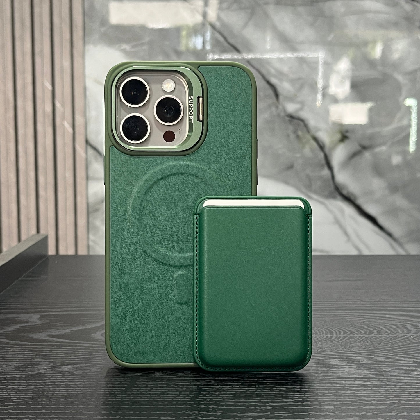 Case Tarjetero Verde