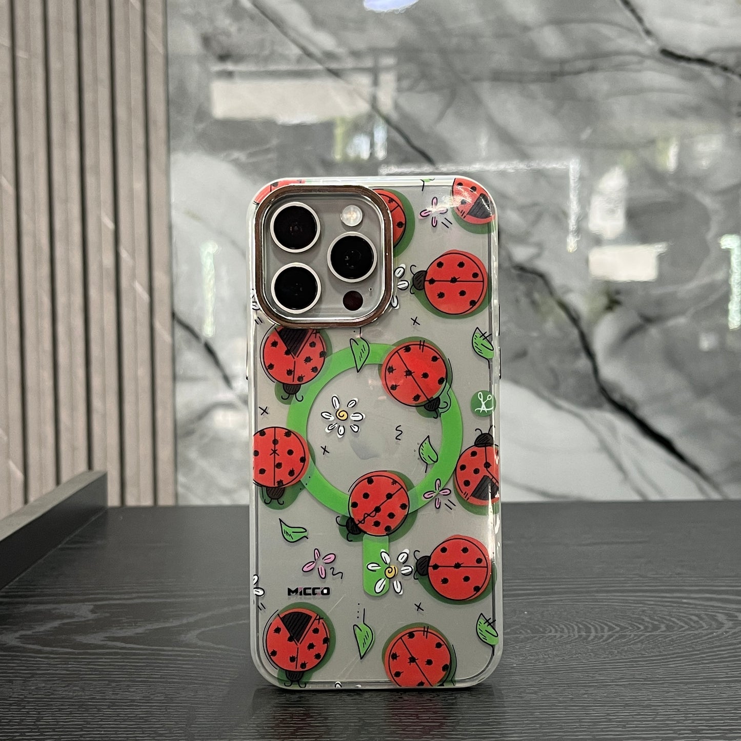 Case MagSafe Flowers Margaritas Orange