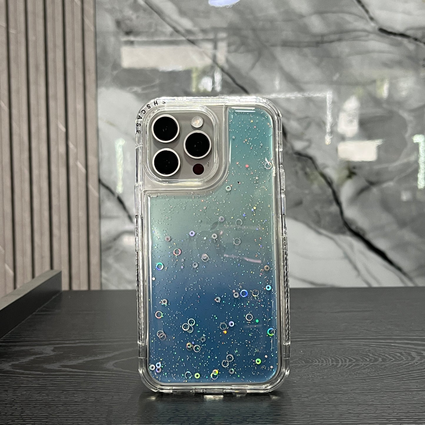 Case 360 Glitter Azul