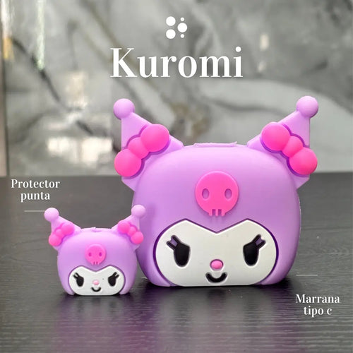 Protector de Cargador Kuromi Rosa