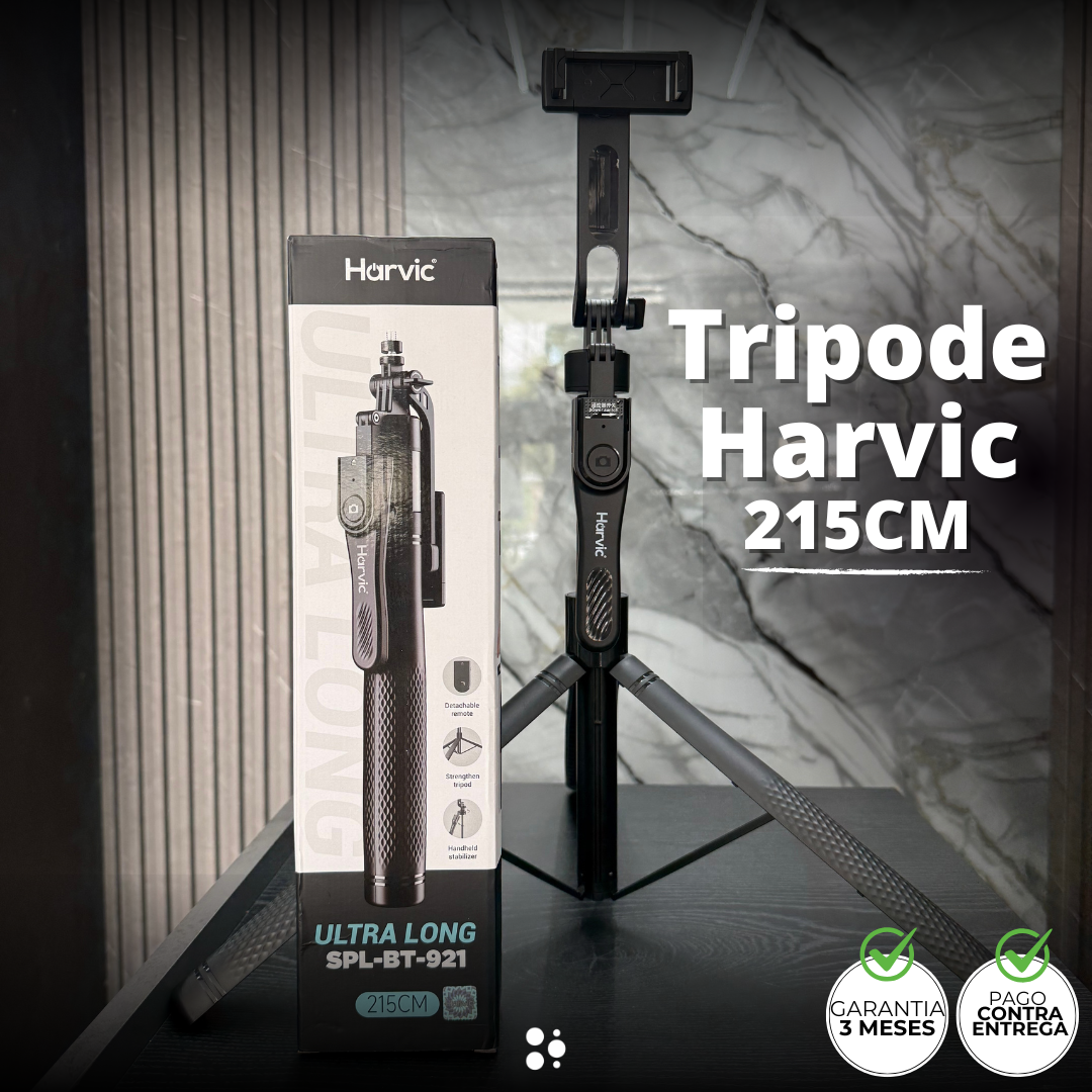Trípode Harvic 215CM — La altura que transforma tus vídeos