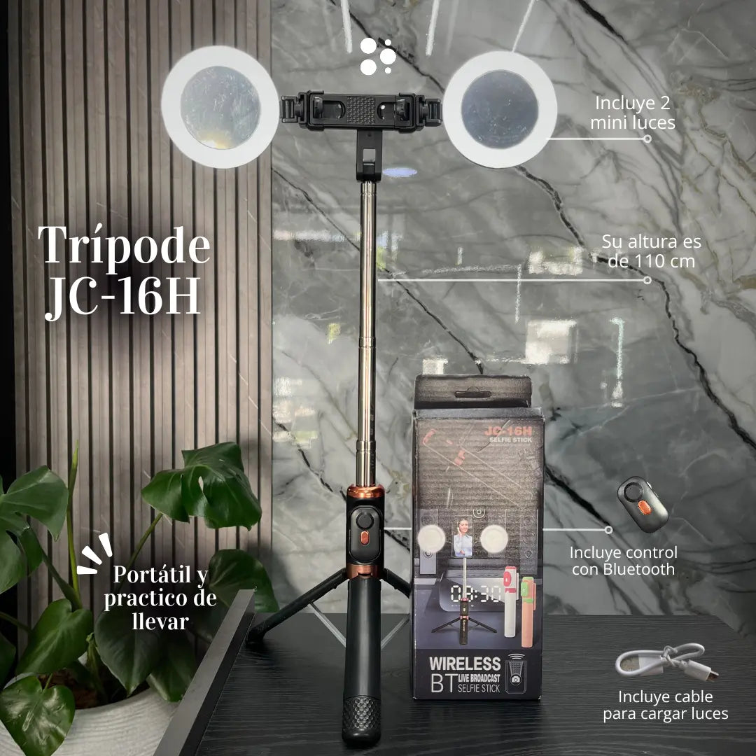 Trípode Con luz JC-16H