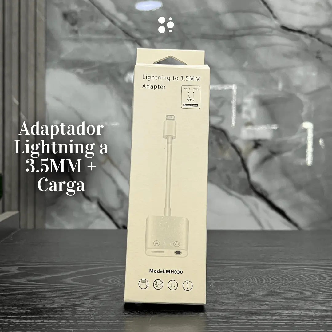 Adaptador Lightning a 3.5MM + Carga