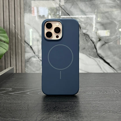 Case Silicone MagSafe Azul Oscuro