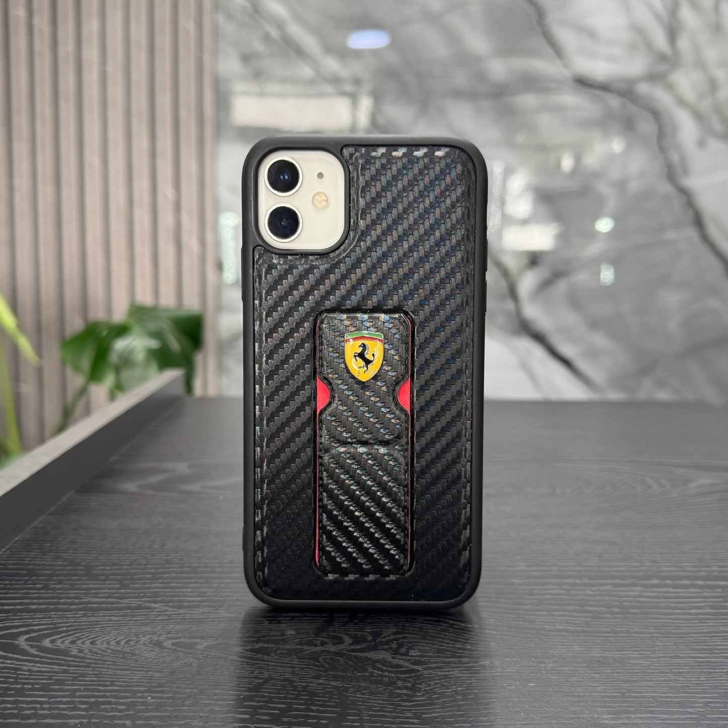 Case Ferrari Carbon Soporte
