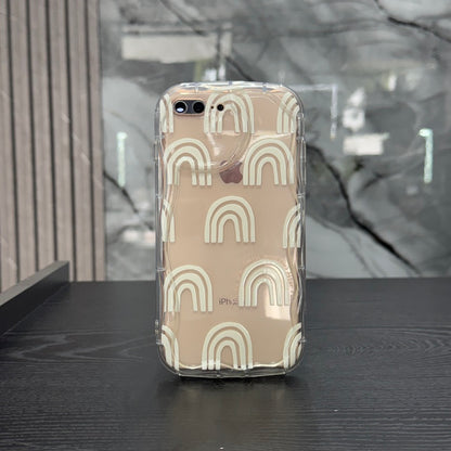 Case Goma Arcoíris Blanca