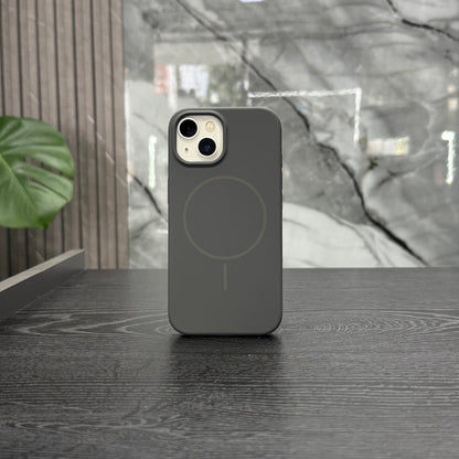 Case Silicone MagSafe Gris Claro