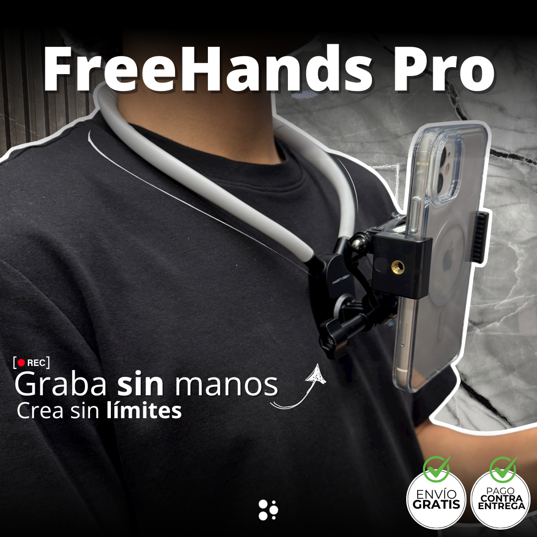 FreeHands Pro — Graba sin manos, crea sin límites 🎥🙌🚀